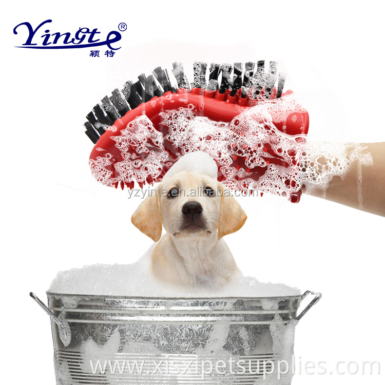Professional Factory Wholesale Double Sided Pet Cat Dog Bathing Glove Pet Washing glove Pet Shower Glove